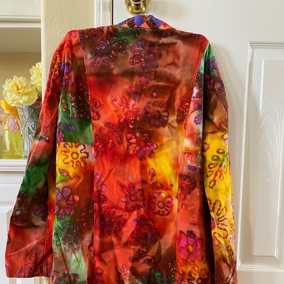 Vintage Boho duster coat quilted in ombré no offers! - Picture 5 of 6